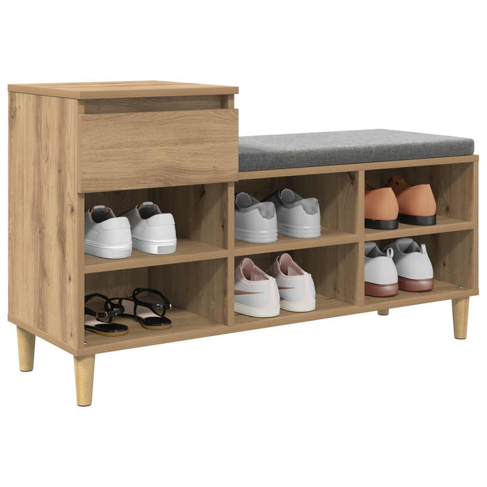 Dulap pentru pantofi Stejar Artizanal 102 x 36 x 60 cm - WALTI WALTI