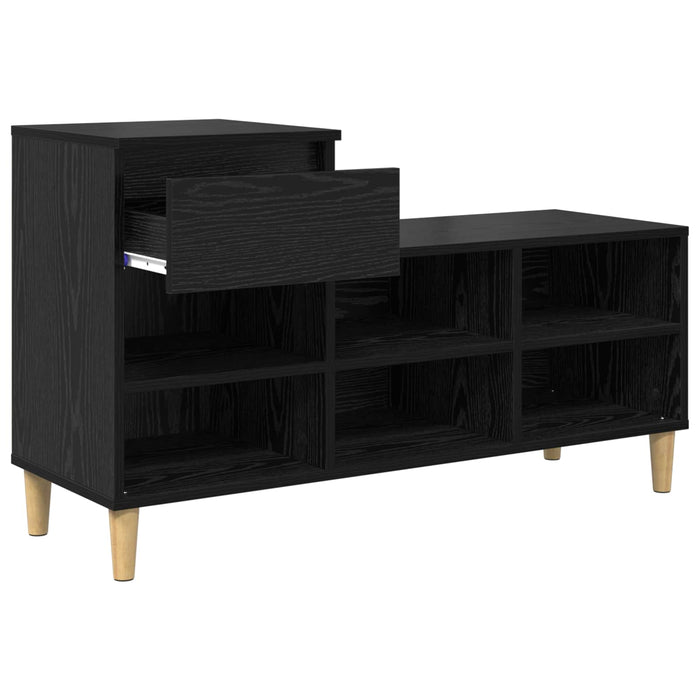 Dulap pentru pantofi cu sertar Stejar Negru 102 x 36 x 60 cm - WALTI WALTI