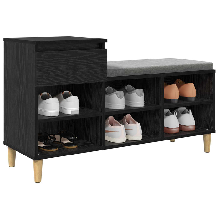Dulap pentru pantofi cu sertar Stejar Negru 102 x 36 x 60 cm - WALTI WALTI