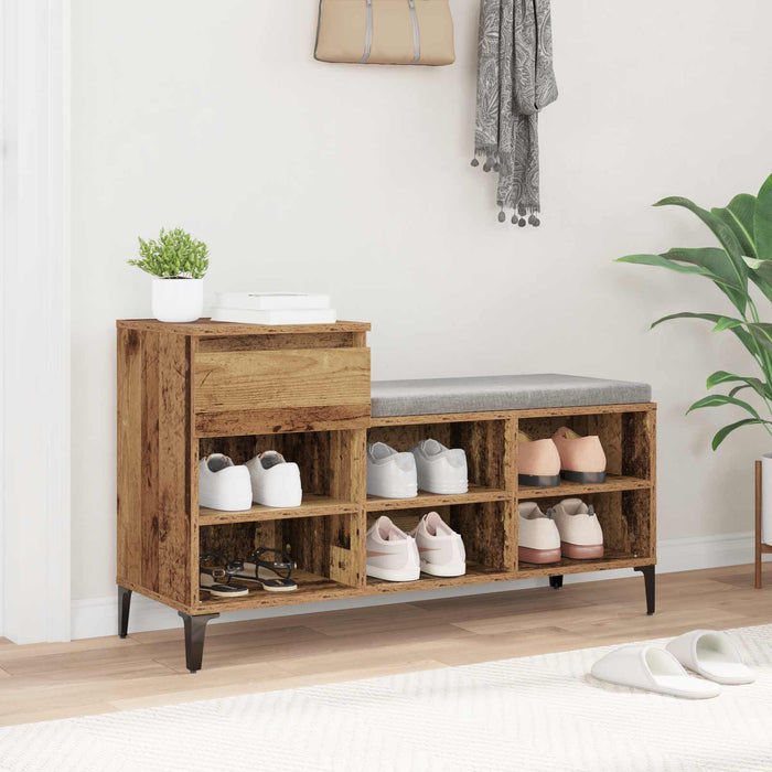 Dulap pentru pantofi Lemn vechi 102 x 36 x 60 cm Lemn compozit - WALTI WALTI