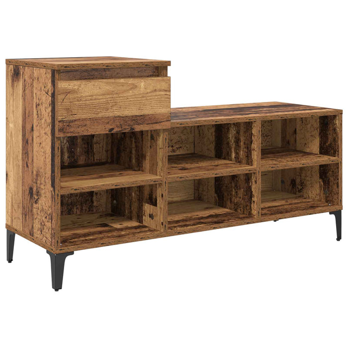 Dulap pentru pantofi Lemn vechi 102 x 36 x 60 cm Lemn compozit - WALTI WALTI