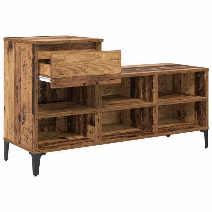 Dulap pentru pantofi Lemn vechi 102 x 36 x 60 cm Lemn compozit - WALTI WALTI