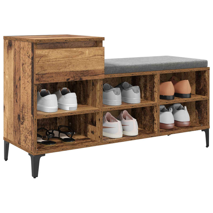 Dulap pentru pantofi Lemn vechi 102 x 36 x 60 cm Lemn compozit - WALTI WALTI