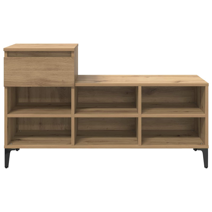 Dulap pentru pantofi cu raft stejar artizanal 102 x 36 x 60 cm - WALTI WALTI