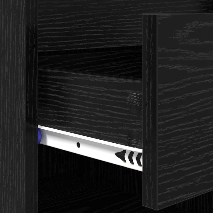 Dulap pentru pantofi cu sertar Stejar negru 102 x 36 x 60 cm - WALTI WALTI