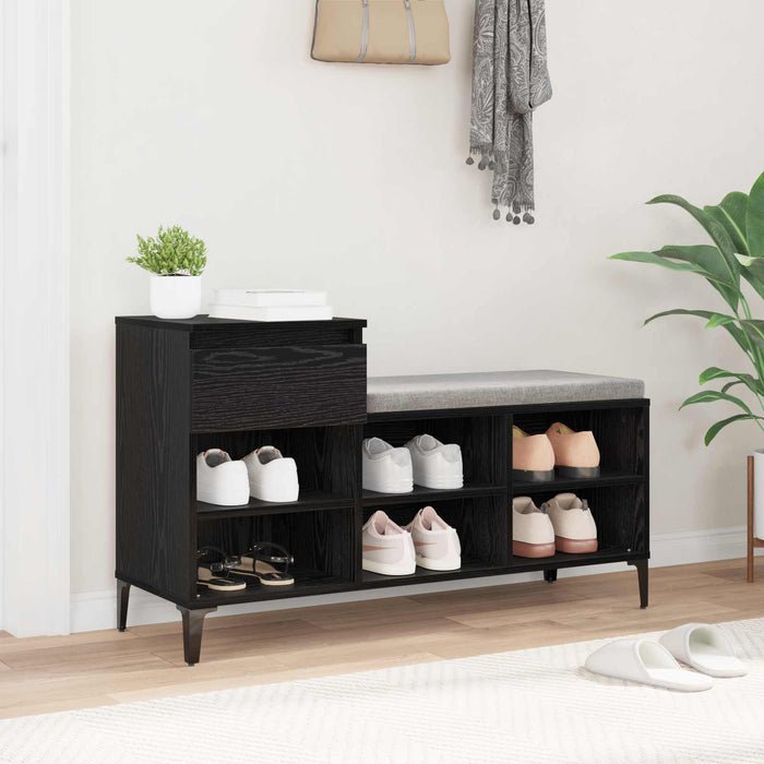 Dulap pentru pantofi cu sertar Stejar negru 102 x 36 x 60 cm - WALTI WALTI