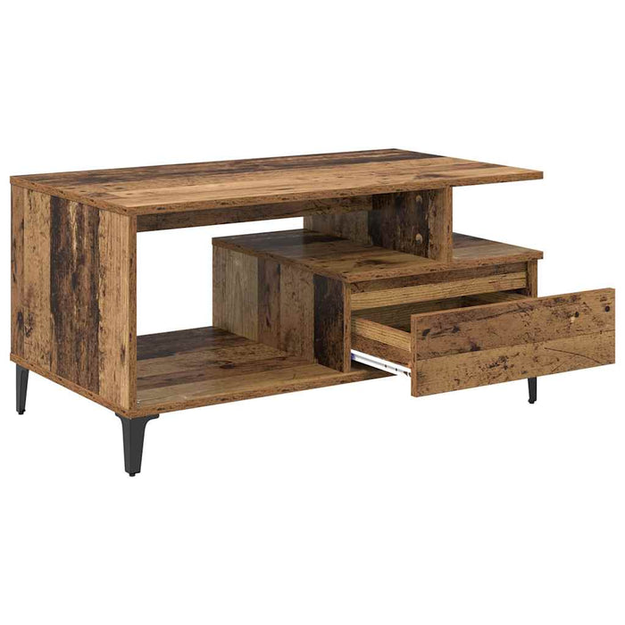 Masă de cafea Lemn Vechi 90 x 49 x 45 cm Lemn compozit - WALTI WALTI