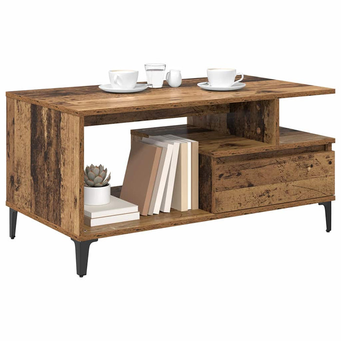 Masă de cafea Lemn Vechi 90 x 49 x 45 cm Lemn compozit - WALTI WALTI
