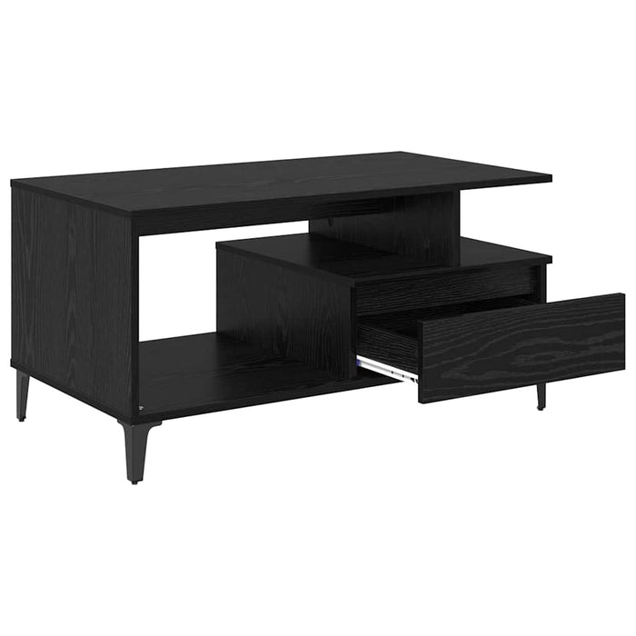 Masă de cafea Stejar Negru 90 x 49 x 45 cm Lemn compozit - WALTI WALTI