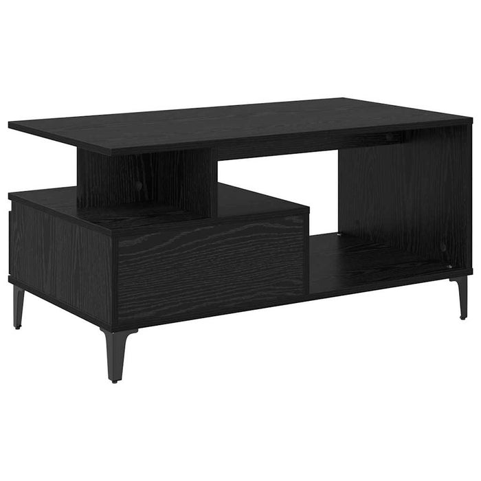 Masă de cafea Stejar Negru 90 x 49 x 45 cm Lemn compozit - WALTI WALTI
