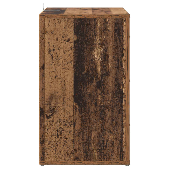 Dulap de noapte Lemn vechi 35 x 50 x 60 cm Lemn compozit - WALTI WALTI