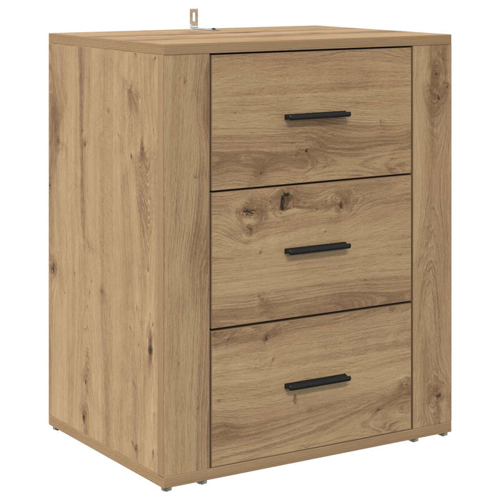 Dulap de noapte Stejar Artizanal 35 x 50 x 60 cm Lemn compozit - WALTI WALTI