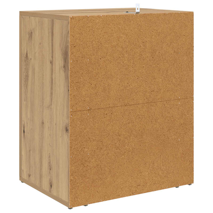 Dulap de noapte Stejar Artizanal 35 x 50 x 60 cm Lemn compozit - WALTI WALTI