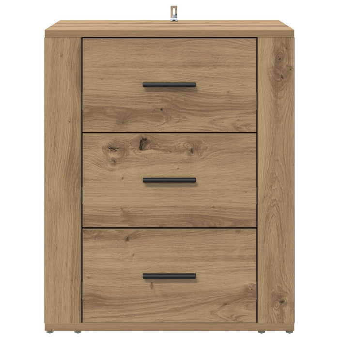 Dulap de noapte Stejar Artizanal 35 x 50 x 60 cm Lemn compozit - WALTI WALTI