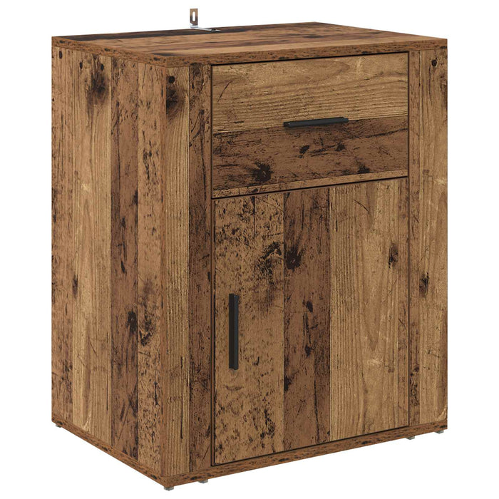 Dulap de noapte Lemn vechi 35 x 50 x 60 cm Lemn compozit - WALTI WALTI