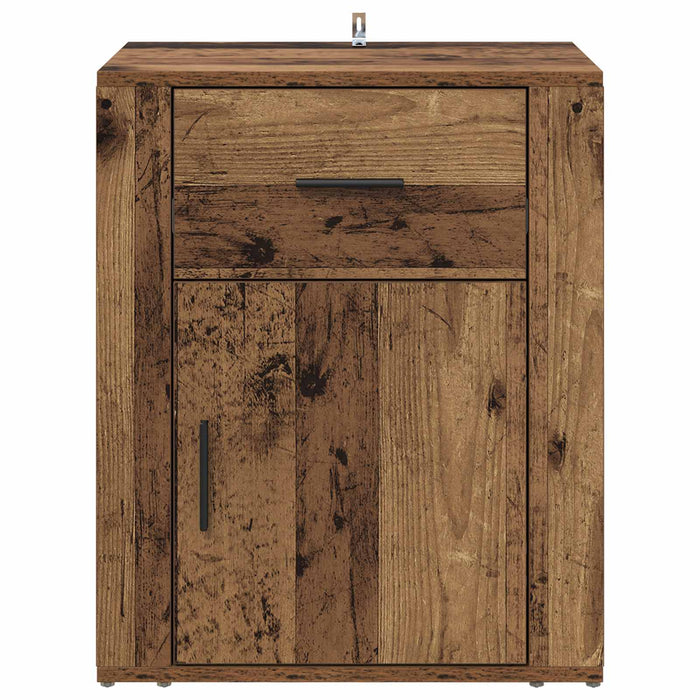 Dulap de noapte Lemn vechi 35 x 50 x 60 cm Lemn compozit - WALTI WALTI