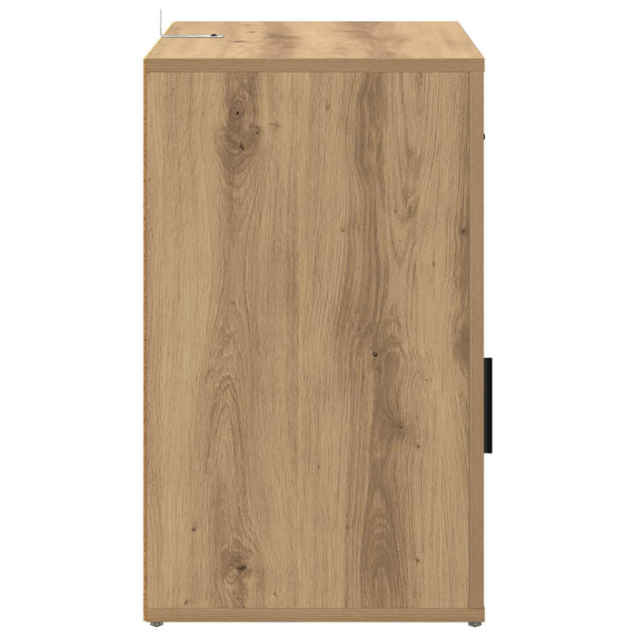 Dulap de noapte Stejar Artizanal 35 x 50 x 60 cm Lemn compozit WALTI