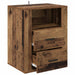 Dulap de noapte Lemn vechi 35 x 50 x 60 cm Lemn compozit - WALTI WALTI
