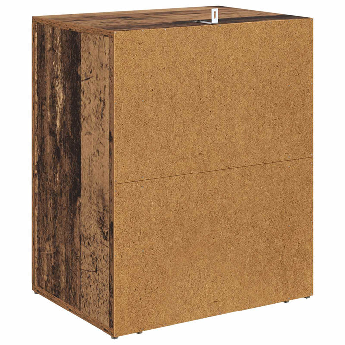 Dulap de noapte Lemn vechi 35 x 50 x 60 cm Lemn compozit - WALTI WALTI