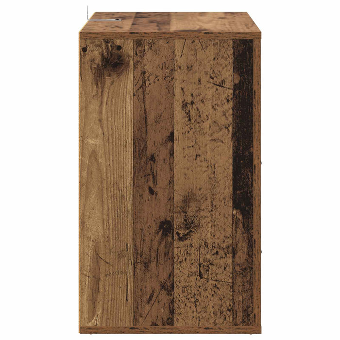 Dulap de noapte Lemn vechi 35 x 50 x 60 cm Lemn compozit - WALTI WALTI