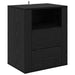 Dulap de noapte Stejar Negru 35 x 50 x 60 cm Lemn compozit - WALTI WALTI