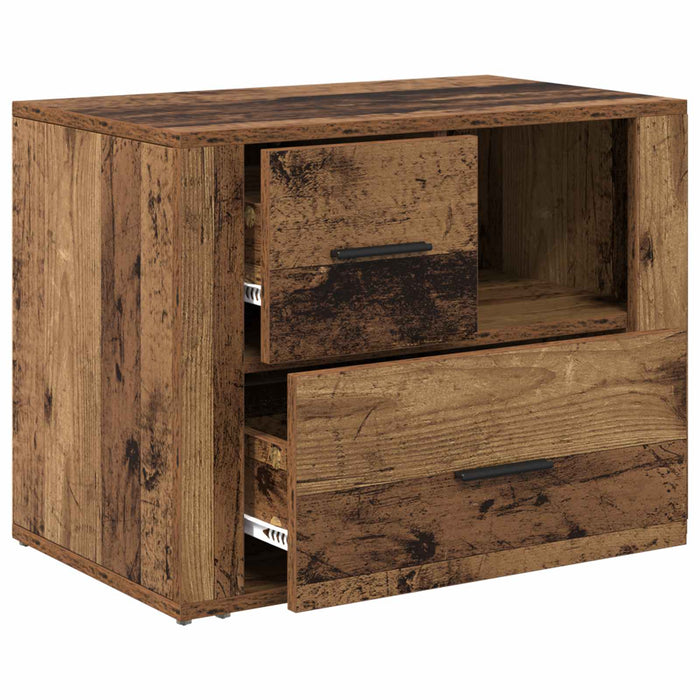 Dulap de noapte Lemn vechi 35 x 60 x 50 cm Lemn compozit - WALTI WALTI