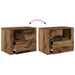 Dulap de noapte Lemn vechi 35 x 60 x 50 cm Lemn compozit - WALTI WALTI