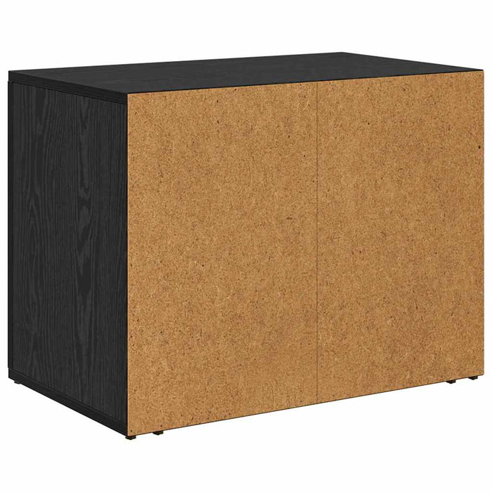 Dulap de noapte Stejar Negru 35 x 60 x 50 cm Lemn compozit - WALTI WALTI