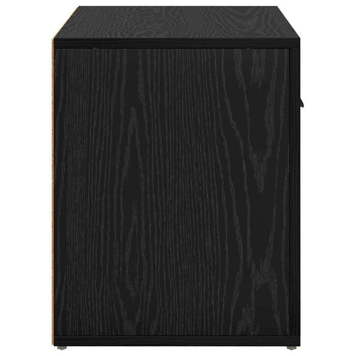 Dulap de noapte Stejar Negru 35 x 60 x 50 cm Lemn compozit - WALTI WALTI