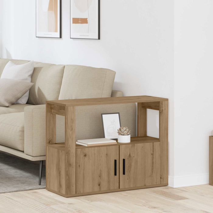 Bufet stejar artizanal 80 x 30 x 60 cm Lemn compozit - WALTI WALTI