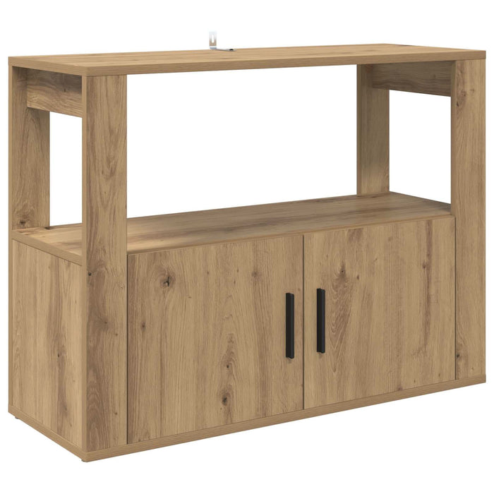 Bufet stejar artizanal 80 x 30 x 60 cm Lemn compozit - WALTI WALTI