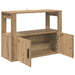 Bufet stejar artizanal 80 x 30 x 60 cm Lemn compozit - WALTI WALTI