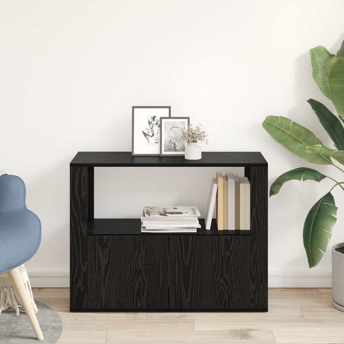 Bufet Stejar negru 80 x 30 x 60 cm Lemn compozit - WALTI WALTI