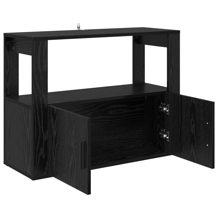 Bufet Stejar negru 80 x 30 x 60 cm Lemn compozit - WALTI WALTI