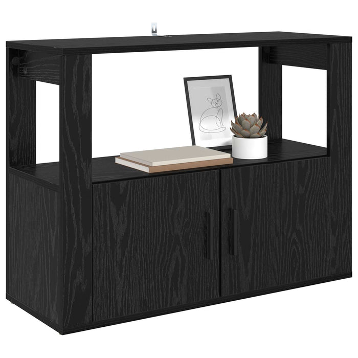 Bufet Stejar negru 80 x 30 x 60 cm Lemn compozit - WALTI WALTI