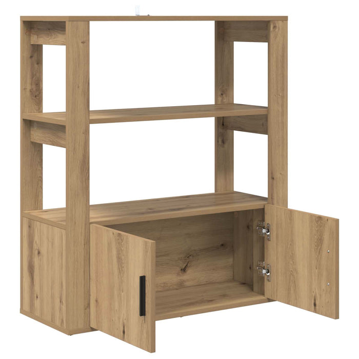 Bufet stejar artizanal 30 x 80 x 90 cm Lemn compozit - WALTI WALTI