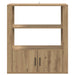 Bufet stejar artizanal 30 x 80 x 90 cm Lemn compozit - WALTI WALTI
