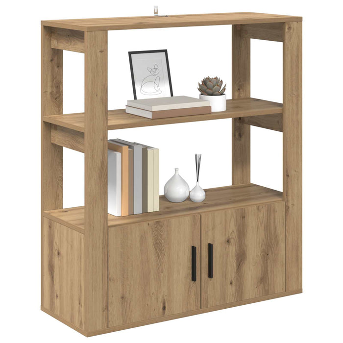 Bufet stejar artizanal 30 x 80 x 90 cm Lemn compozit - WALTI WALTI