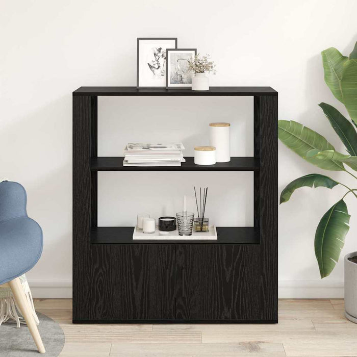 Bufet Stejar negru 30 x 80 x 90 cm Lemn compozit - WALTI WALTI