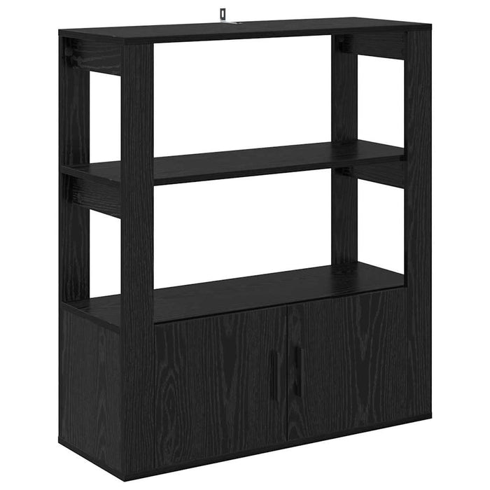 Bufet Stejar negru 30 x 80 x 90 cm Lemn compozit - WALTI WALTI