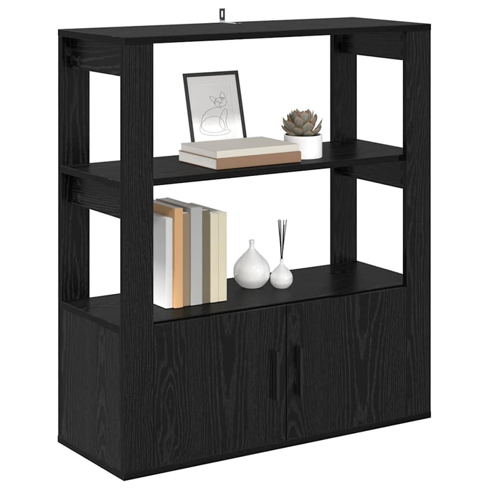 Bufet Stejar negru 30 x 80 x 90 cm Lemn compozit - WALTI WALTI