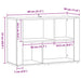 Bufet Stejar Negru 80 x 30 x 53 cm Lemn compozit - WALTI WALTI
