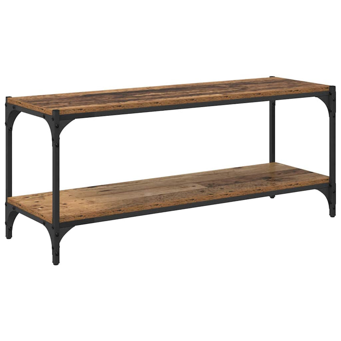 Cabinet TV Lemn Vechi 100x33x41cm Lemn Ingineresc și Fier - WALTI WALTI