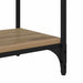 Cabinet TV Stejar Artizanal 100x33x41cm Lemn Ingineresc și Fier - WALTI WALTI