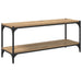 Cabinet TV Stejar Artizanal 100x33x41cm Lemn Ingineresc și Fier - WALTI WALTI