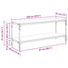 Cabinet TV Stejar Artizanal 100x33x41cm Lemn Ingineresc și Fier - WALTI WALTI