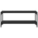 Cabinet TV Stejar Negru 100x33x41cm Lemn Ingineresc și Fier - WALTI WALTI