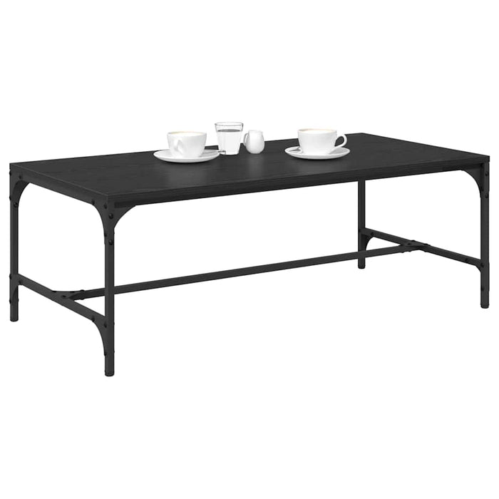 Masă de cafea Stejar Negru 100 x 50 x 35 cm Lemn compozit - WALTI WALTI