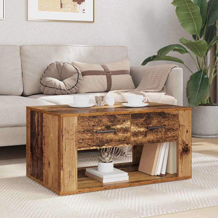 Masă de cafea Lemn Vechi 80 x 50 x 40 cm Lemn compozit - WALTI WALTI