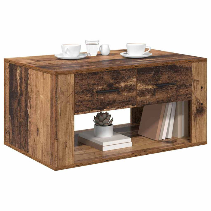 Masă de cafea Lemn Vechi 80 x 50 x 40 cm Lemn compozit - WALTI WALTI
